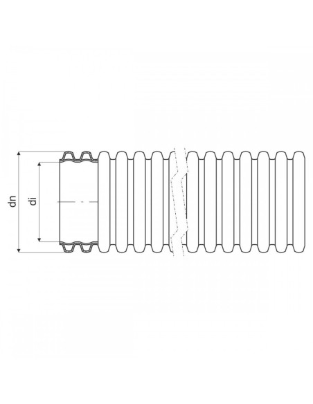 Vamzdis techninis 110mm gofruotas/lygus, raudonas, ilgis 50m. Statybinės medžiagos