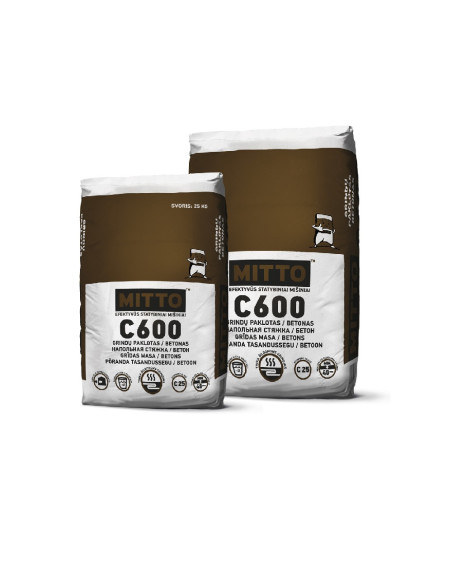 Sausas betonas / grindų paklotas C600 MITTO 25kg