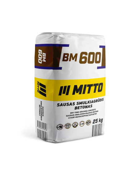 Sausas betonas / grindų paklotas BM600 MITTO 25kg
