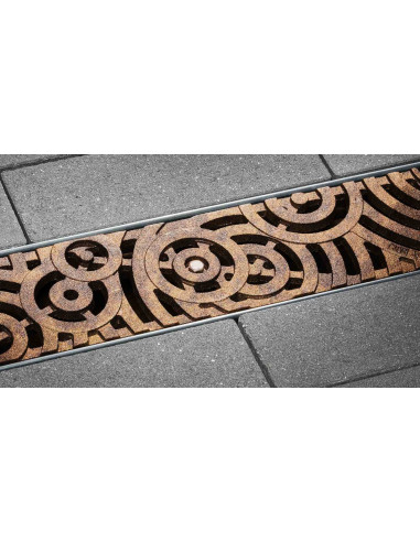 ANRIN CELTIC – stilingos ketaus grotelės Jūsų drenažo sistemai. 500mm ilgis, C250 klasė ir unikalus dizainas. Sujunkite grožį ir