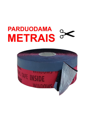 Garui nepralaidi Vidinė juosta langų montavimui ALU TOTAL, plotis 100mm, ilgis 25m, SOUDAL (parduodama metrais)