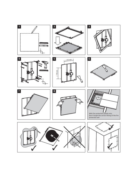 Revizinis liukas Revi Tec 700x1100mm, viengubam GKP sluoksniui 12.5mm