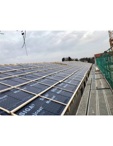Difuzinė plėvelė SIGA Majcoat 250 SOB su lipnia juosta 1.5m x 50m (75m2). Statybinės medžiagos