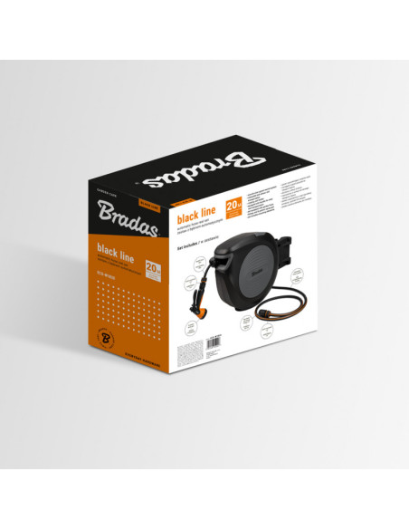 Automatinė laistymo žarnos ritė BLACK LINE 30 m | ECO-W7B30