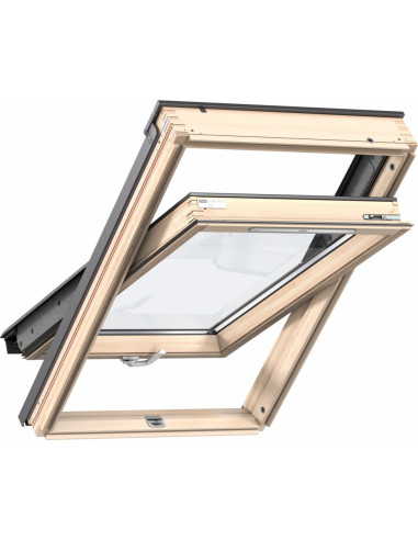 Ekonomiškas stogo langas VELUX Standard GLL 1061B su rankena apačioje 55x98cm CK04. Statybinės medžiagos.