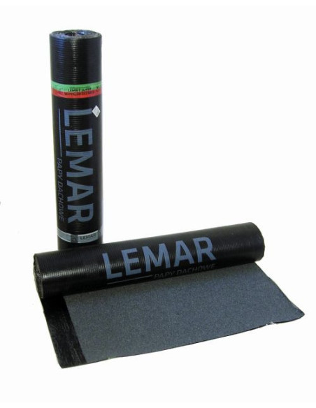 Bituminė ritininė prilydoma danga Lemar Lembit Super, viršutinis sluoksnis (7.5m2). Statybinės medžiagos