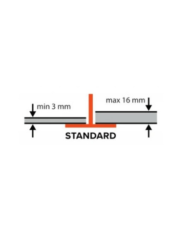 Plytelių lyginimo sistemos apkabos, 1.0mm (100 vnt.), SOLID. Statybinės medžiagos