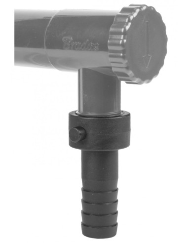 Lietaus vandens rinktuvas gaudyklė su vožtuvu, 90mm, pilkas