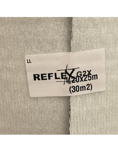 Termoizoliacinė plėvelė Reflex G2X, plotis 1.2m, rulone 25m (30kv.m.)