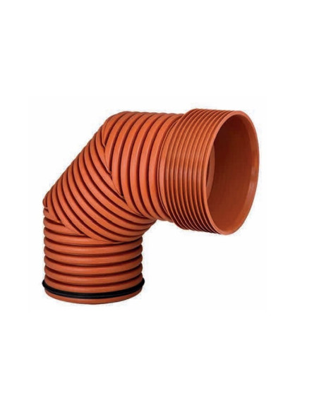 Alkūnė pralaidai PP 400mm 90°. Statybinės medžiagos