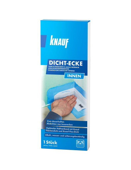 Hidroizoliacinis vidinis kampas Dichtecke-innen, Knauf. Statybinės medžiagos