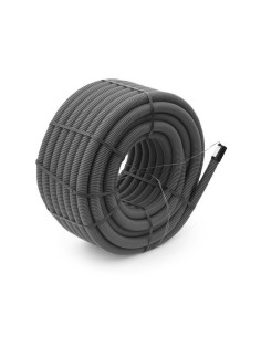 Vamzdis techninis 32mm gofruotas/lygus, juodas, ilgis 50m