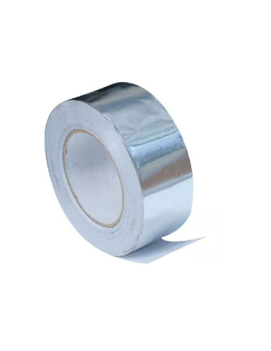 Klijavimo juosta, aliuminio, karščiui atspari (+350°C), 50mm 10m. Statybinės medžiagos