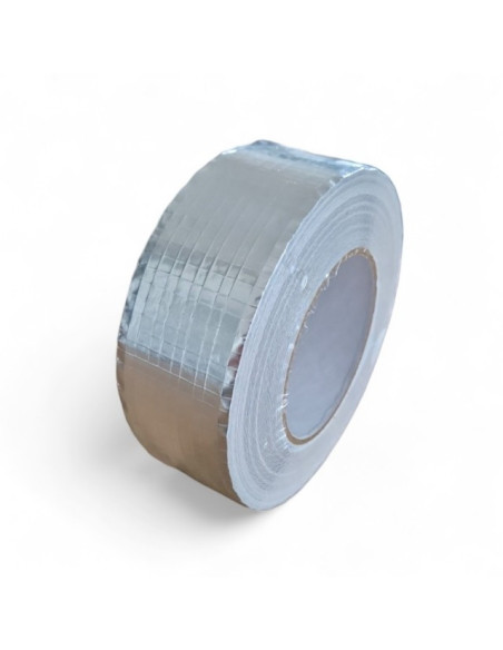 Klijavimo juosta, aliuminizuota armuota, 48mm 50m. Statybinės medžiagos