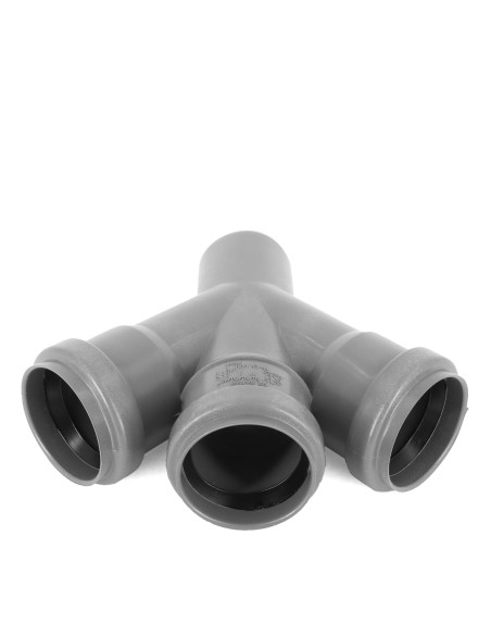 Keturšakis vidaus kanalizacijos PVC 50 x 50 x 50mm / 45*. Statybinės medžiagos