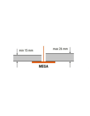 Plytelių lyginimo sistemos apkabos, MEGA 2.0mm (100 vnt.), SOLID. Statybinės medžiagos