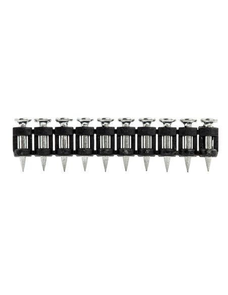 Vinys plastikinėje juostoje, prišaudymui į betoną, CPX 2.7x20mm (500vnt.). Statybinės medžiagos