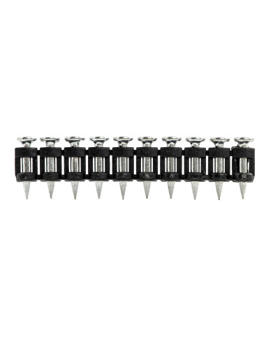 Vinys plastikinėje juostoje, prišaudymui į betoną, CPX 2.7x30mm (500vnt.). Statybinės medžiagos
