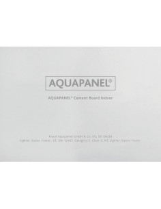 Knauf Aquapanel Indoor – cementinė plokštė vidaus darbams. Matmenys 12.5mm storio, idealiai tinka vonios kambariams. Nepūva, neb 2