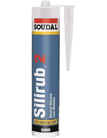 Silikonas neutralus SOUDAL 2, 300ml (įvairių spalvų). Statybinės medžiagos