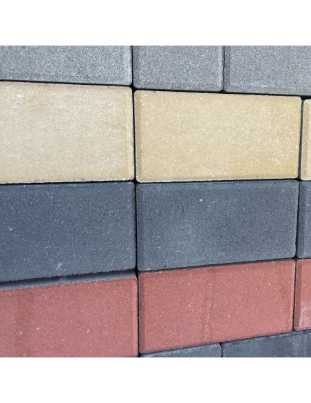 Betoninė grindinio trinkelė Urbis 6 Natrix (200x100x60mm), grafito spalvos (10.80 kv.m. / pak.)