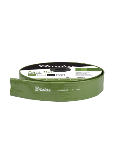 Vamzdis FLAT PVC 2", 51mm x 50m. Statybinės medžiagos