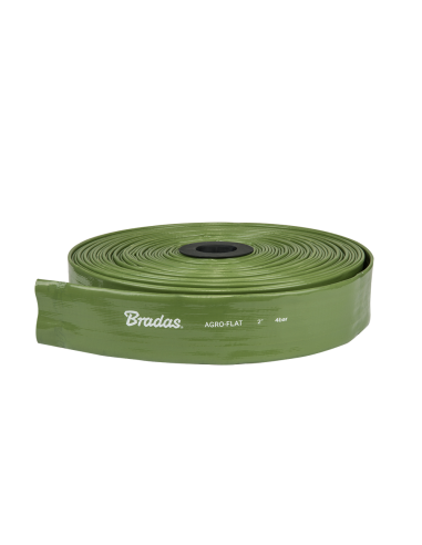Vamzdis FLAT PVC 3", 76mm x 100m. Statybinės medžiagos