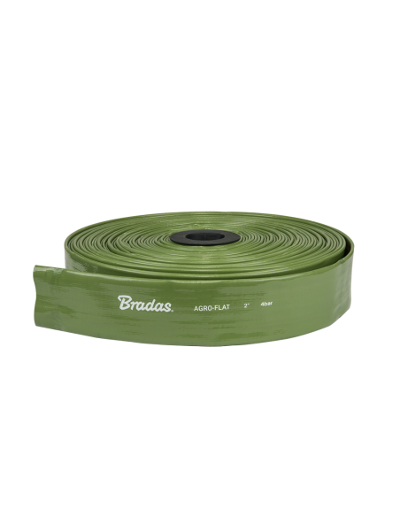 Vamzdis FLAT PVC 3", 76mm x 100m. Statybinės medžiagos