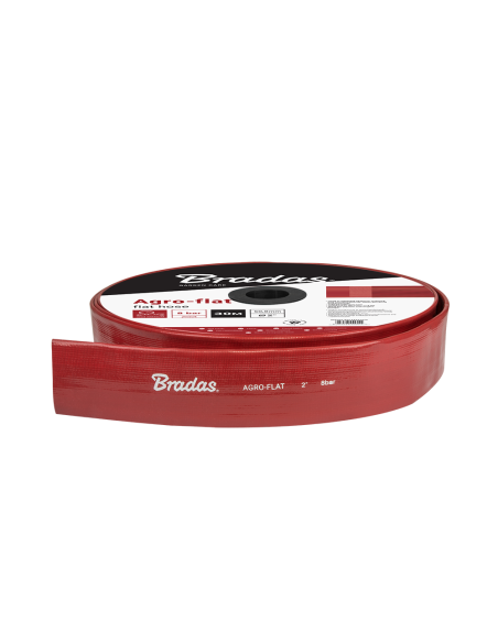 Vamzdis FLAT PVC 2", 51mm x 100m. Statybinės medžiagos