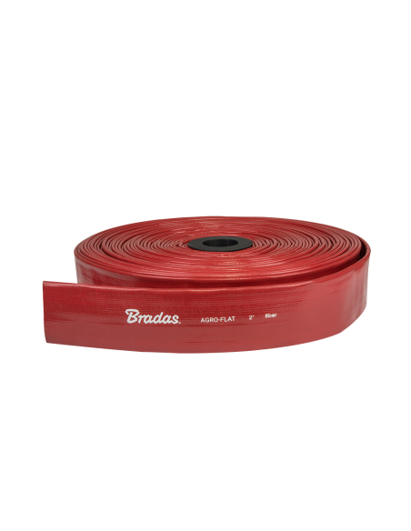Vamzdis FLAT PVC 2", 51mm x 100m. Statybinės medžiagos