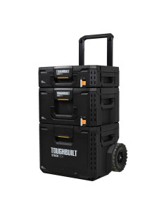 Įrankių dėžių rinkinys su ratukais (3 dalys), TOUGHBUILT STACKTECH. Statybinės medžiagos