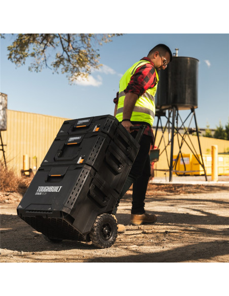 Įrankių dėžių rinkinys su ratukais (3 dalys), TOUGHBUILT STACKTECH. Statybinės medžiagos