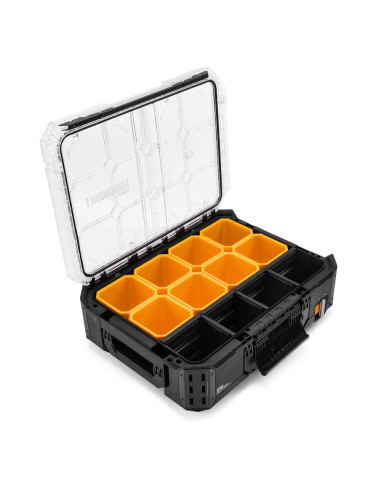 Modulinė įrankių dėžė-organizatorius, TOUGHBUILT STACKTECH. Statybinės medžiagos