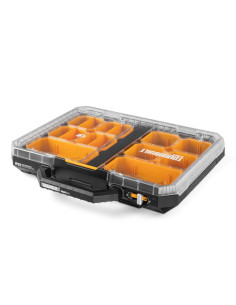 Modulinė įrankių dėžė-organizatorius (žemo profilio) , TOUGHBUILT STACKTECH. Statybinės medžiagos