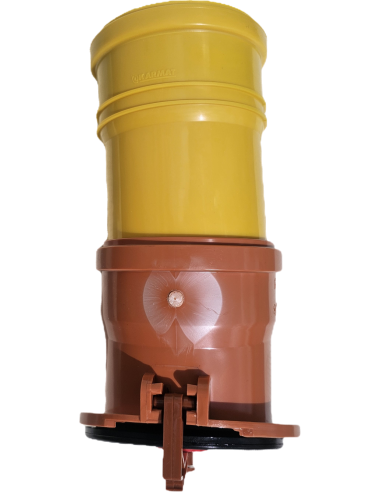 Atbulinis vožtuvas galinis (Ø110mm) - drenažo vamzdžio jungtis (Ø72-100mm). Statybinės medžiagos