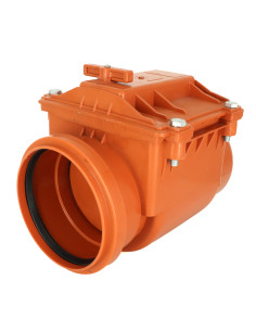 Atbulinis vožtuvas lauko kanalizacijos PVC 200mm. Statybinės medžiagos
