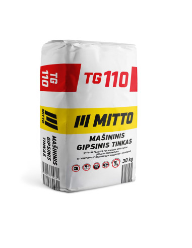 Tinkas gipsinis mašininis TG110 / A110 MITTO 30kg
