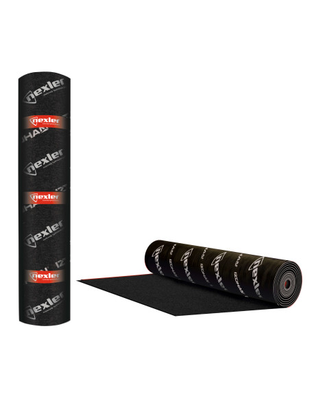 Apatinio sluoksnio bituminė danga Nexler PREMIUM 4mm 40 PYE PV200 (7,5m2). SBS modifikuota, lankstumas iki -20°C. Idealiai tinka