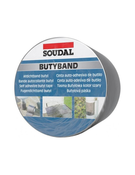Sandarinimo butilinė aliuminio juosta ALU Butyband, plotis, ilgis 10m. Statybinės medžiagos . Statybinės medžiag