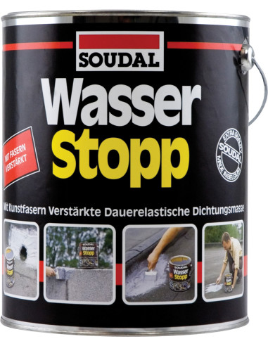 Hermetikas - armuota mastika WASSER STOP Soudal, 750g. Statybinės medžiagos