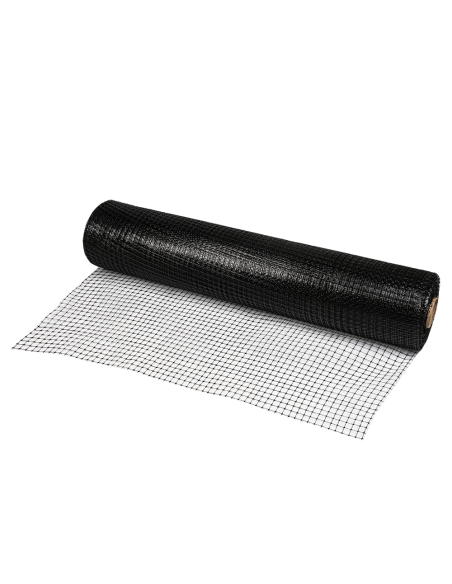 Tinklas nuo kurmių, 50 g/m2, juodas, akutės dydis 19 x 19 mm. Statybinės medžiagos