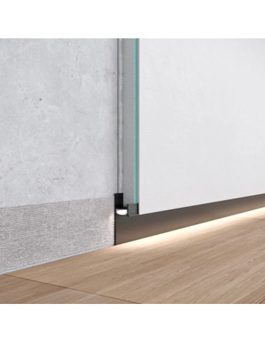 Aliuminės grindjuostės LED + SHADOW GAP paslėptos, ilgis 2.5m