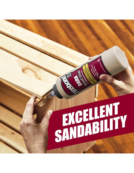 Medienos klijai tamsūs (rudi) Titebond II DARK Wood Glue, 474ml