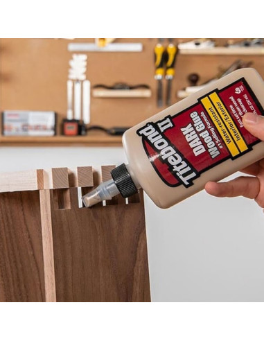 Medienos klijai tamsūs (rudi) Titebond II DARK Wood Glue, 474ml