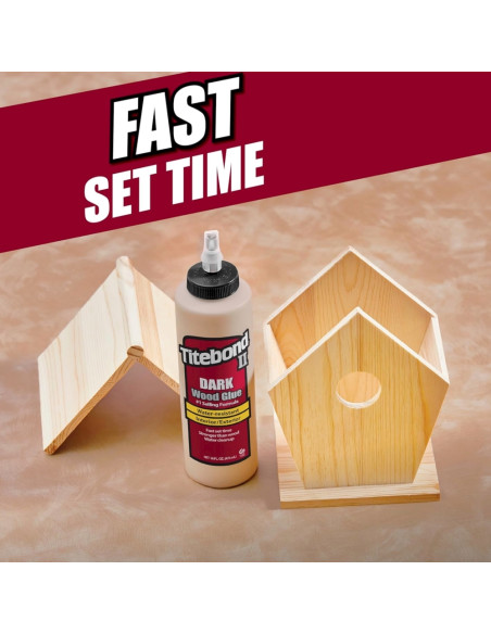 Medienos klijai tamsūs (rudi) Titebond II DARK Wood Glue, 474ml