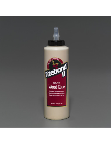 Medienos klijai tamsūs (rudi) Titebond II DARK Wood Glue, 474ml