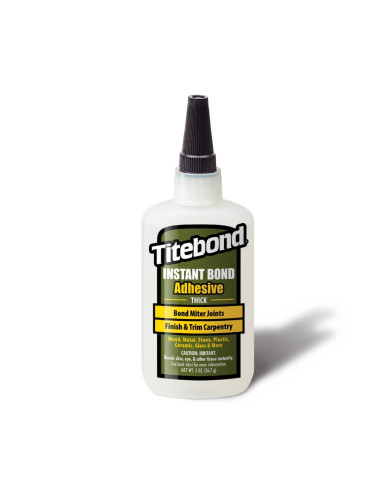 Momentiniai Cianakrilato Klijai Titebond Instant Bond Wood THICK, Klampūs