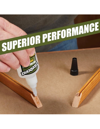 Momentiniai Cianakrilato Klijai Titebond Instant Bond Wood THICK, Klampūs