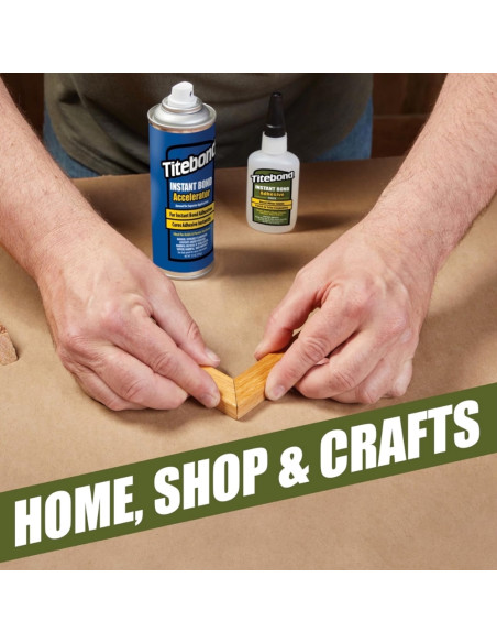Momentiniai Cianakrilato Klijai Titebond Instant Bond Wood THICK, Klampūs
