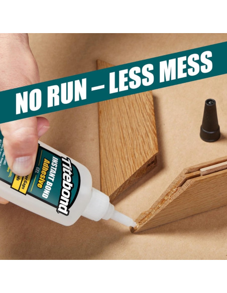 Momentiniai Cianakrilato Klijai Titebond Instant Bond Wood GEL, Gelis